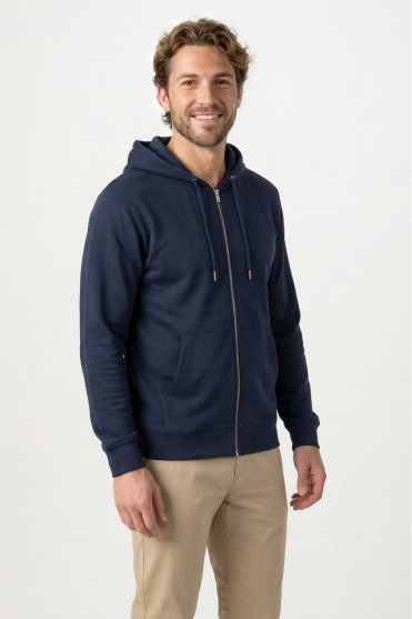Stanley Stella Unisex Cultivator 2.0 Zip Through Hooded Sweatshirt, Navy