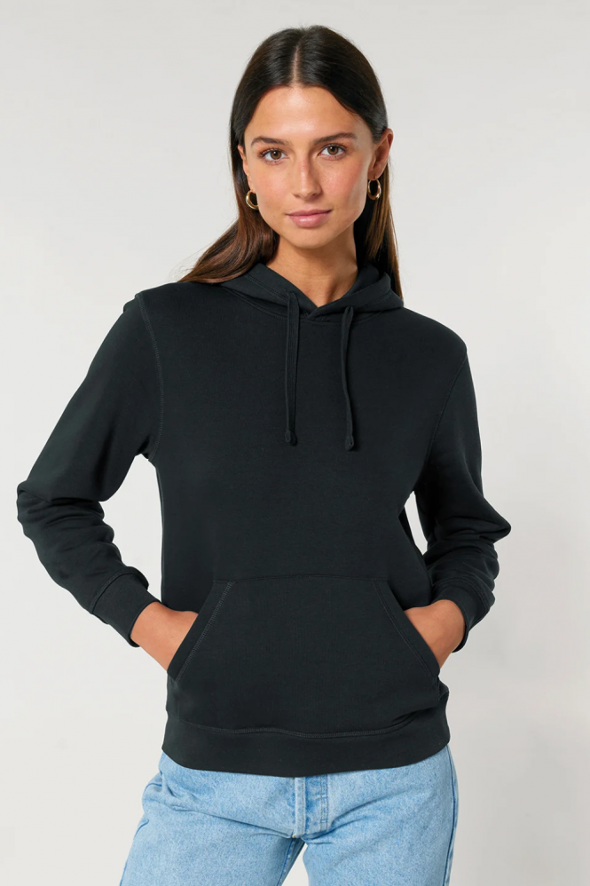 Stanley Stella Unisex Drummer 2.0 Hooded Sweatshirt, Black