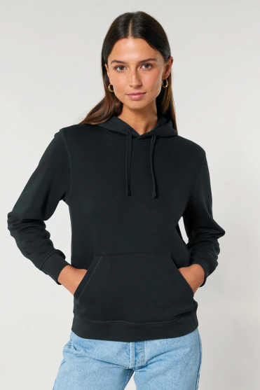 Stanley Stella Unisex Drummer 2.0 Hooded Sweatshirt, Black