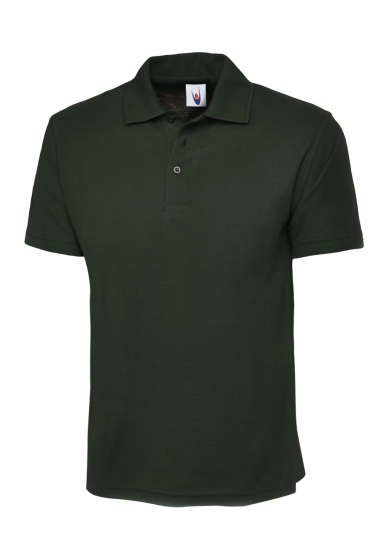 Uneek Active Unisex Polo Shirt, Bottle Green