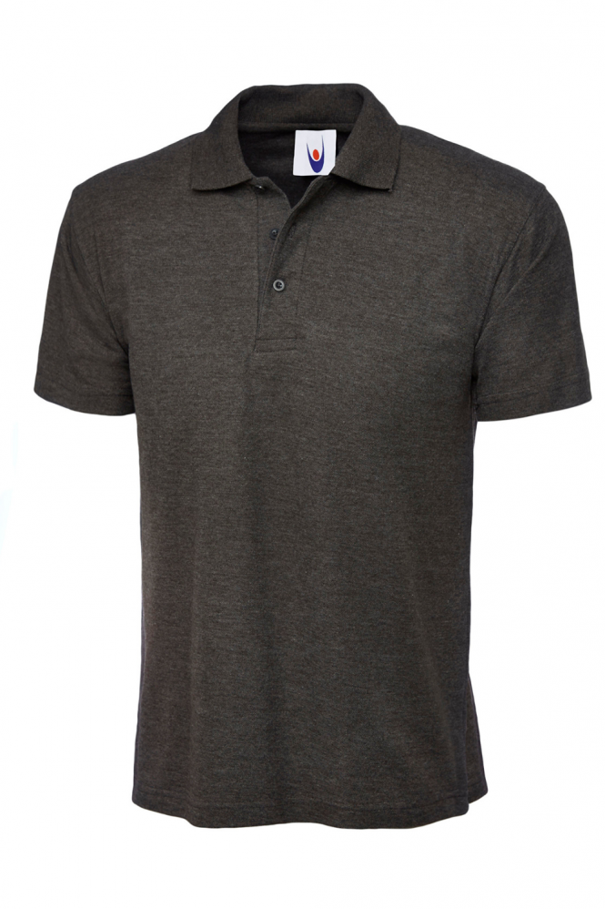 Uneek Active Unisex Polo Shirt, Charcoal