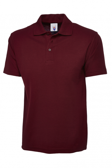 Uneek Active Unisex Polo Shirt, Maroon