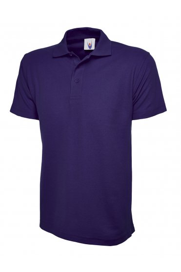 Uneek Active Unisex Polo Shirt, Purple