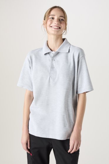 Uneek Classic Unisex Polo Shirt, Pale Grey