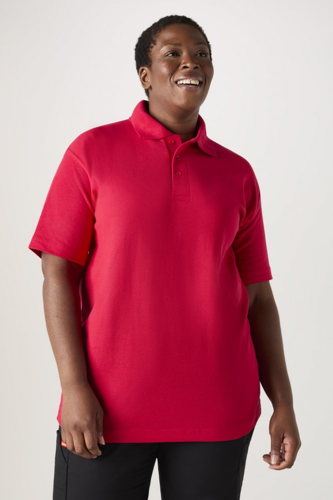Uneek Classic Unisex Polo Shirt, Red