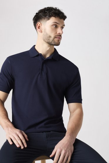 Uneek Unisex 100% Cotton Polo Shirt, Navy