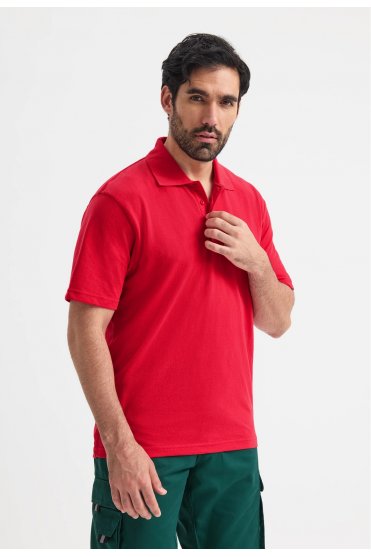 Uneek Unisex Active Polo Shirt, Red