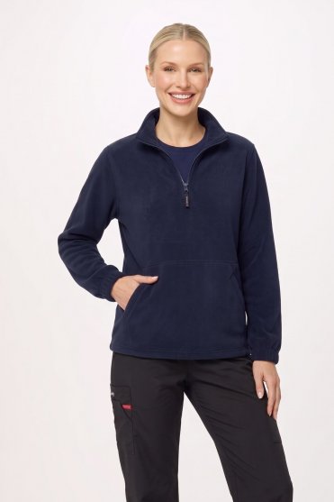 Uneek Unisex Classic 1/4 Zip Fleece Jacket, Navy