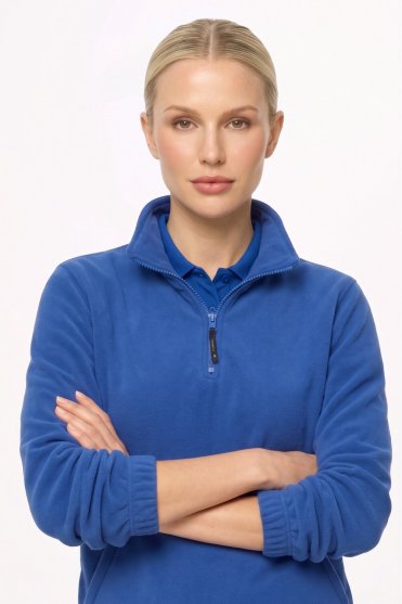 Uneek Unisex Classic 1/4 Zip Fleece Jacket, Royal Blue