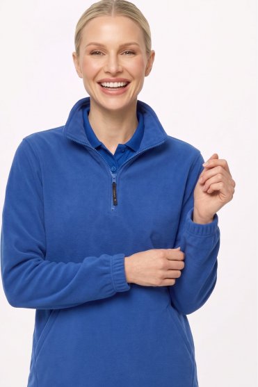 Uneek Unisex Classic 1/4 Zip Fleece Jacket, Royal Blue