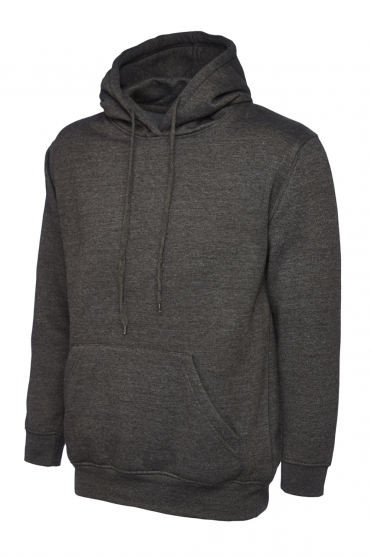 Uneek Unisex Classic Hoodie, Charcoal
