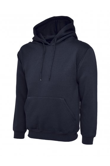 Uneek Unisex Classic Hoodie, Navy