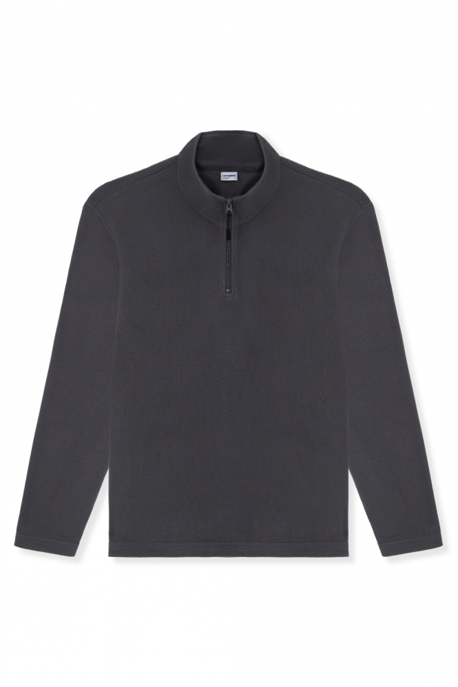 Uneek Unisex Lightweight 1/4 Zip Micro Fleece Jacket, Charcoal