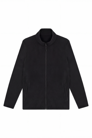 Uneek Unisex Lightweight Full Zip Micro Fleece Jacket, Black