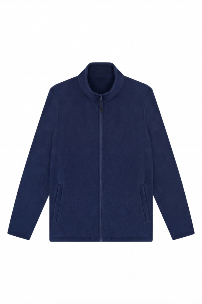 Uneek Unisex Lightweight Full Zip Micro Fleece Jacket, Navy