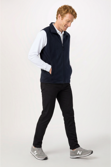 Uneek Unisex Micro Fleece Gilet, Navy