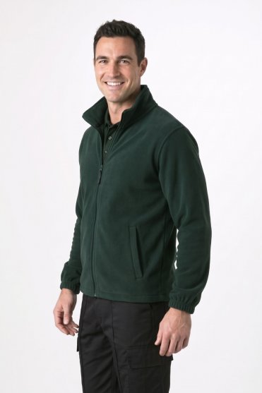 Uneek UX Unisex Full Zip Fleece Jacket, Bottle Green