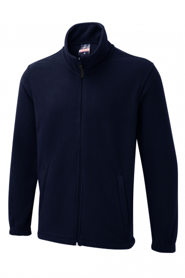 Uneek UX Unisex Full Zip Fleece Jacket, Navy