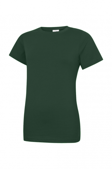 Uneek Women's Classic T-Shirt, Bottle Green