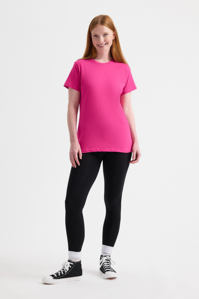 Uneek Women's Classic T-Shirt, Hot Pink