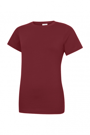 Uneek Women's Classic T-Shirt, Maroon