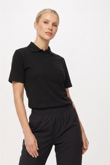 Uneek Women's Polo Shirt, Black