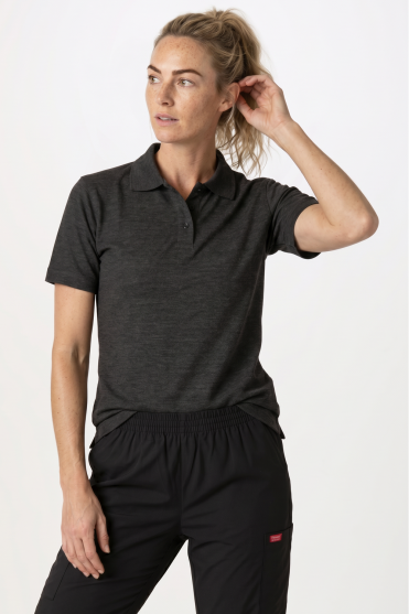 Uneek Women's Polo Shirt, Charcoal