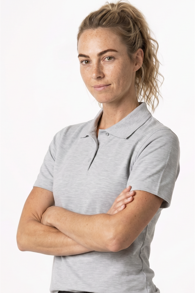 Uneek Women's Polo Shirt, Heather