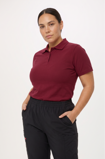 Uneek Women's Polo Shirt, Maroon