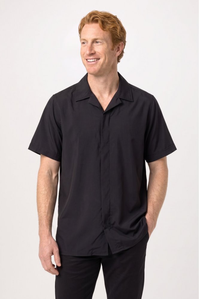 Unisex Anti-Static Pet Grooming Tunic, Black