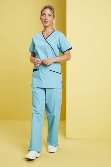Unisex Fitted Scrub Trousers, Aqua
