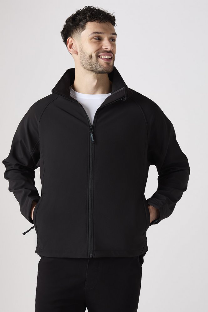 Unisex Flint Softshell Jacket, Black