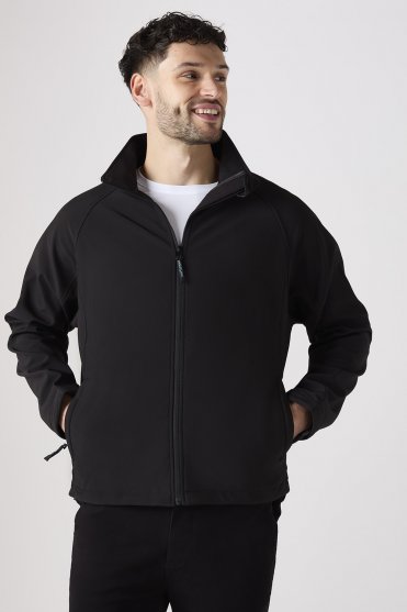 Unisex Flint Softshell Jacket, Black